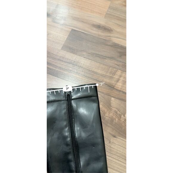 Naturalizer Black Campus Leather Knee High Boots 8 - Picture 10 of 10